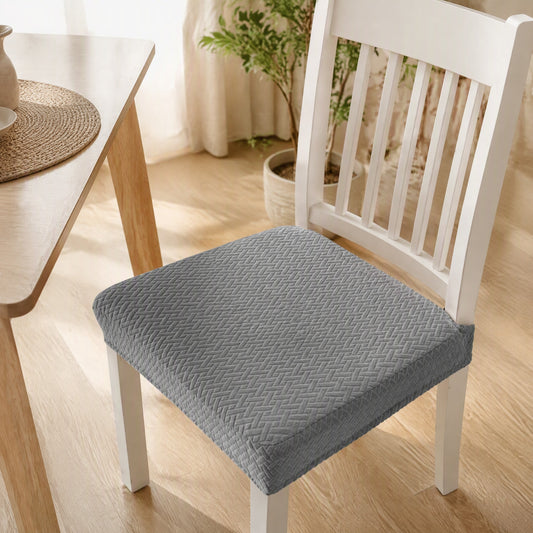 Seatweave™ Polyester T-Shape Dining Chair Cover in a calm home setting