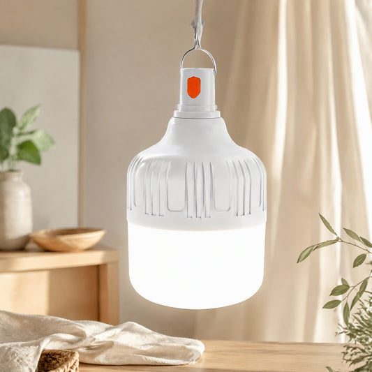 Rekindle™ Rechargeable LED Emergency Light Bulb in a calm home setting