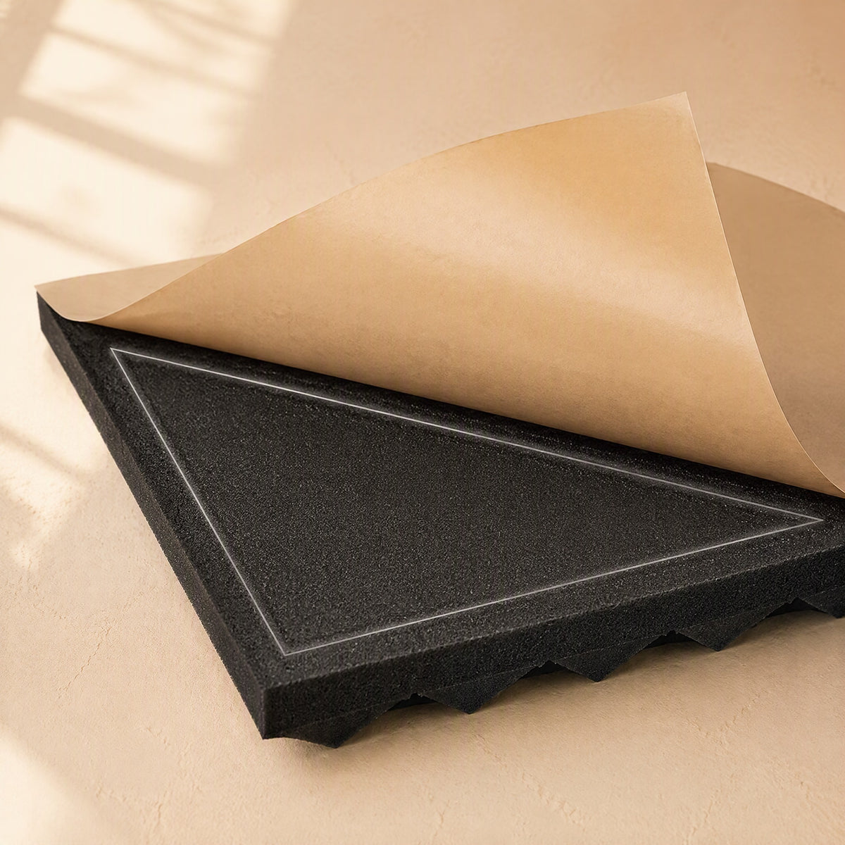 Foamveil™ Polyurethane Sound Insulation Foam, material and detail close-up