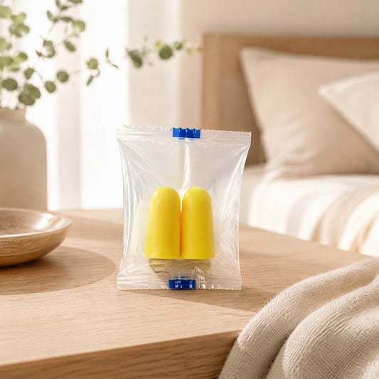 Softplug™ Polyurethane Foam Earplugs in a calm home setting