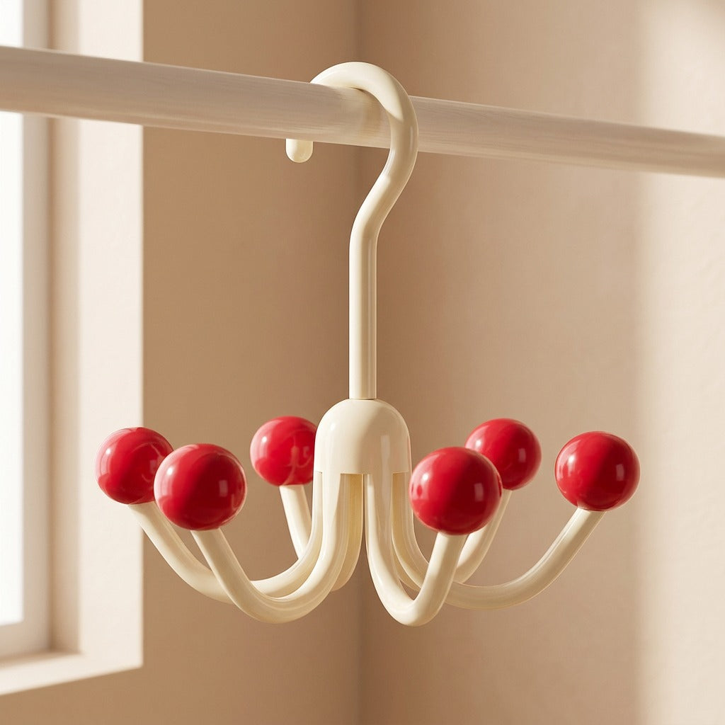 Clawkeep™ ABS Wardrobe Storage Hook With Six Claws, material and detail close-up