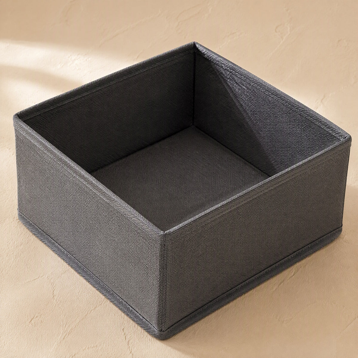 Linenest™ Fabric Drawer Storage Box, material and detail close-up