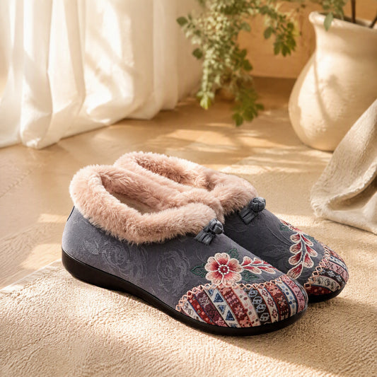 Snownest™ Women's Cotton Snow Boots in a calm home setting