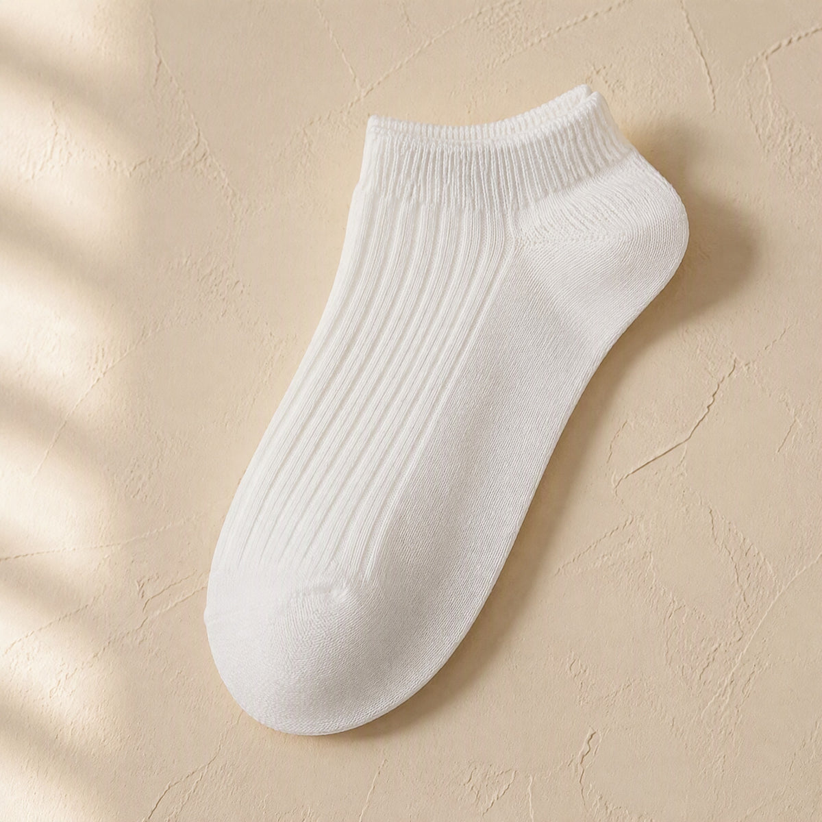 Knitsoft™ Polyester Cotton Short Socks, material and detail close-up
