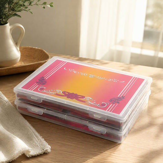 Docubox™ Plastic Document Storage Box in a calm home setting