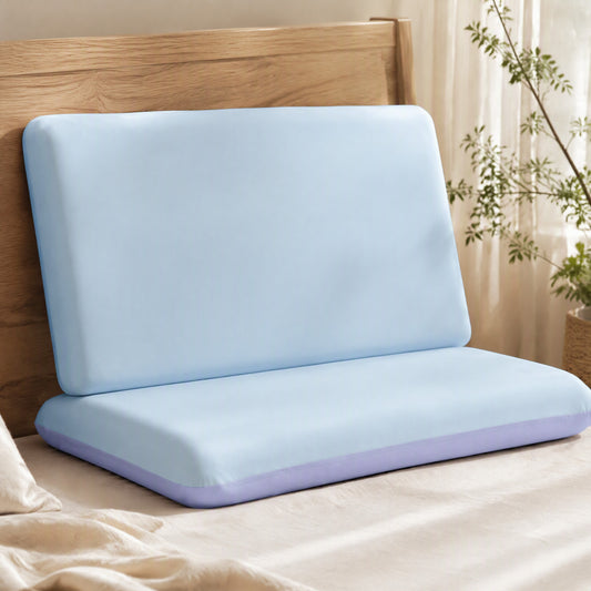 Coolweave™ Cooling Silk-Feel Pillowcase Cover in a calm home setting