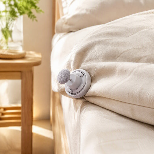 Quiltfast™ Detachable Quilt Cover Fixer in a calm home setting