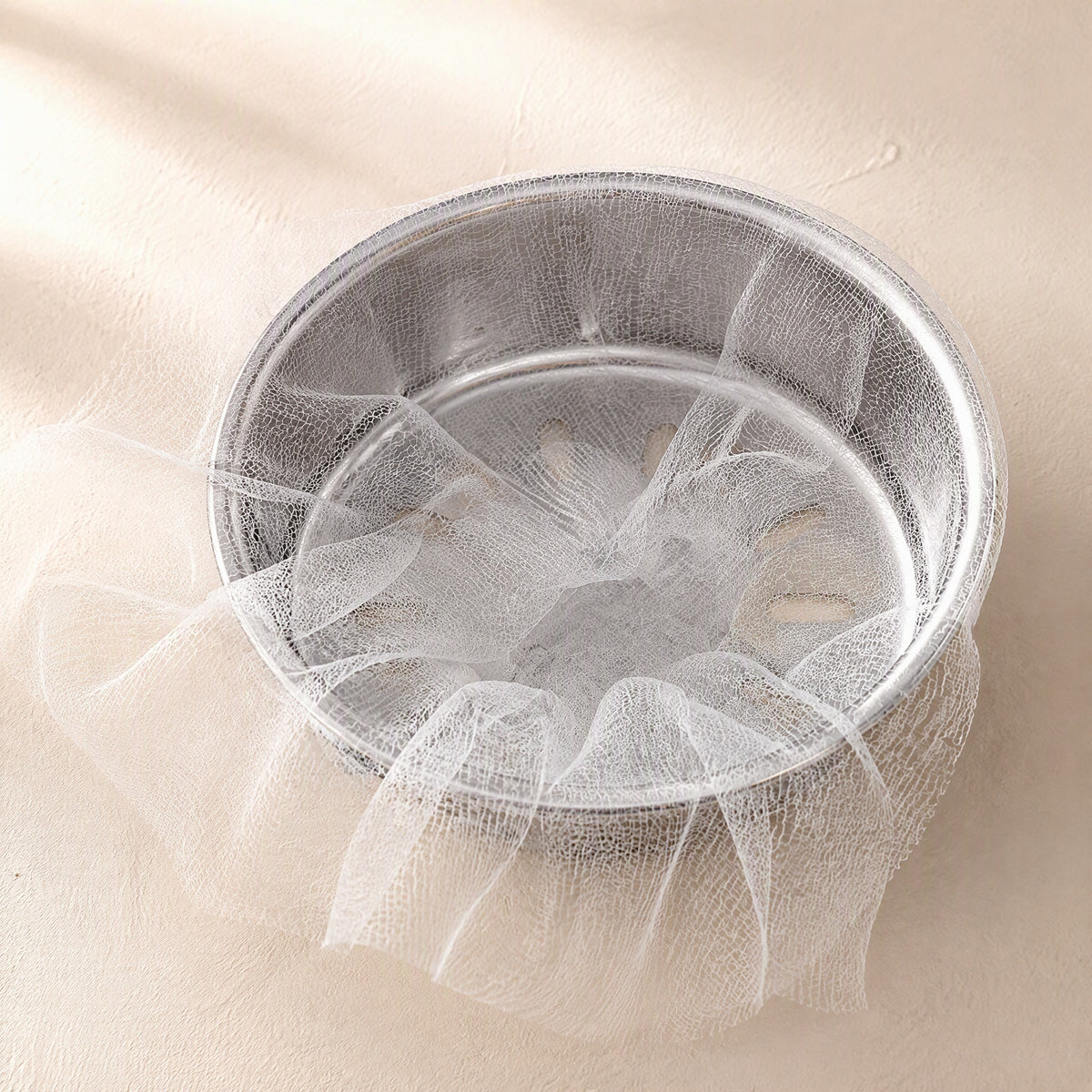 Rinsesift™ Disposable Plastic Sink Filter Screen, material and detail close-up