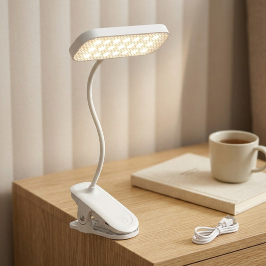 Shadegleam™ Touch LED Table Lamp With Plastic Shade, styled close view