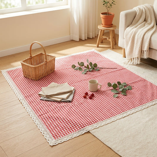 Picnook™ Picnic Mat Polyester Fabric in a calm home setting