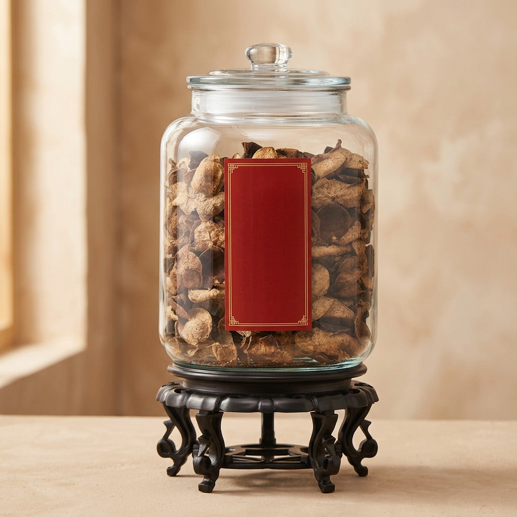 Jarwell™ Round Glass Storage Jar, material and detail close-up