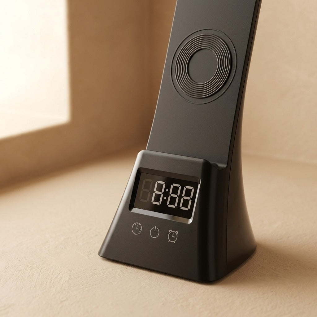Chargelume™ Wireless Charging Desk Lamp, material and detail close-up