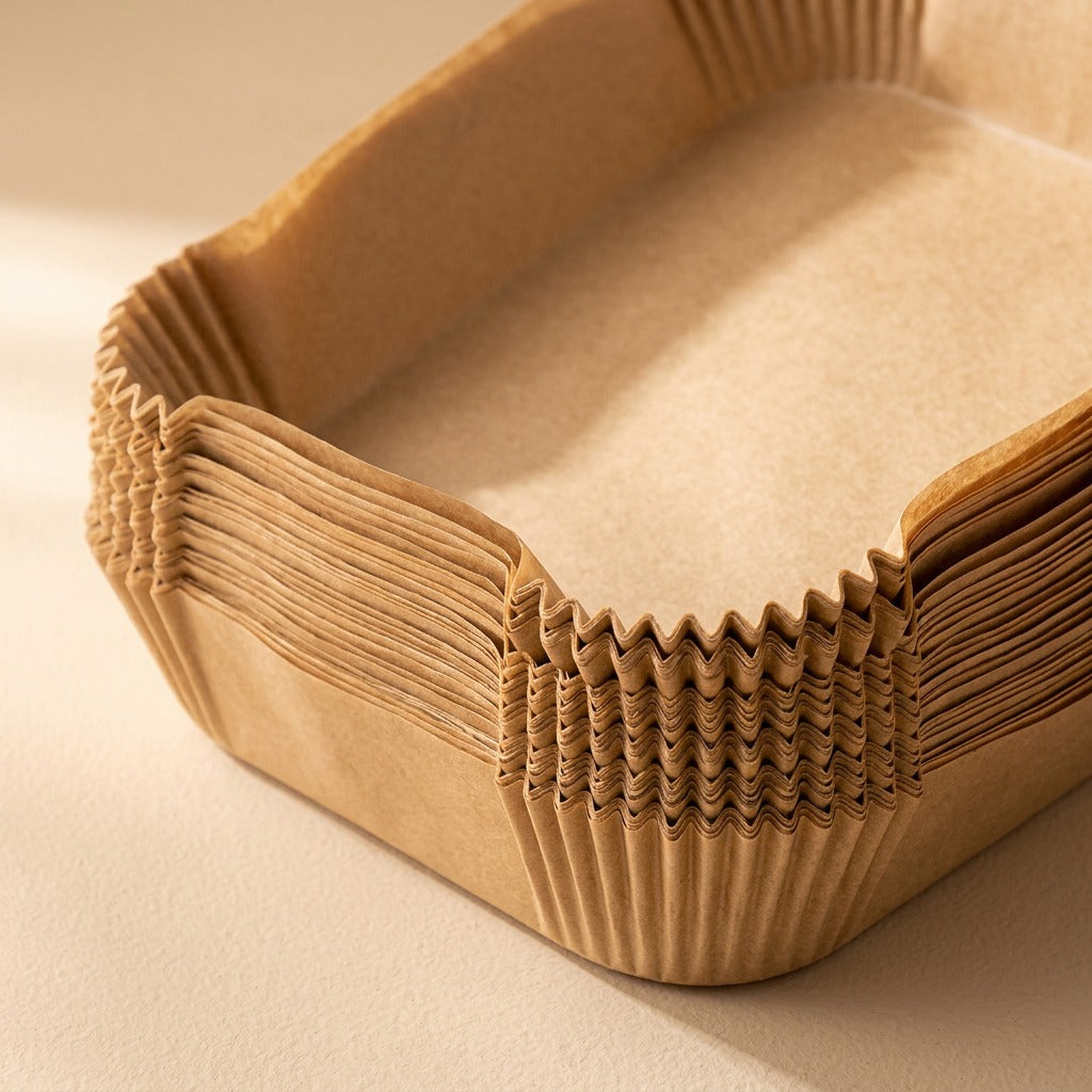 Fryguard™ Rectangular Silicone Air Fryer Paper Liners, material and detail close-up
