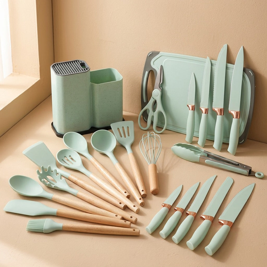 Soupscoop™ Silicone Spatula and Soup Spoon Set, material and detail close-up