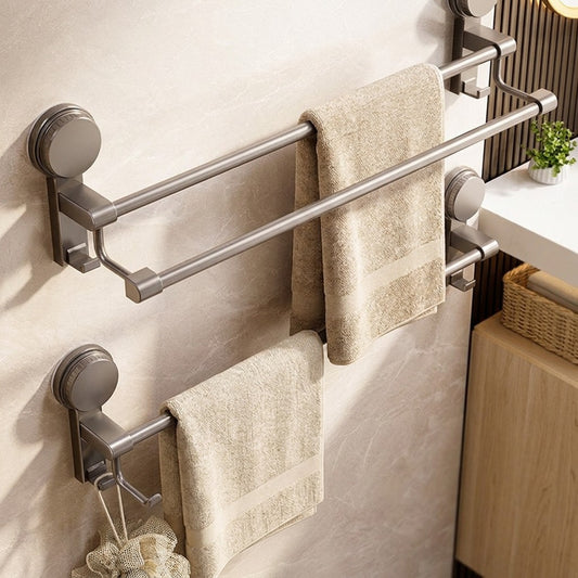 Clingrail™ Suction Cup Bathroom Towel Rack in a calm home setting