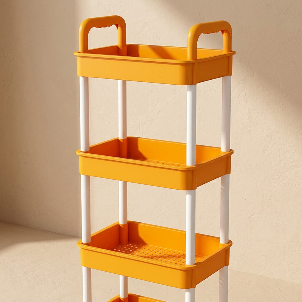Wheelbay™ Floor-Standing Movable Storage Rack, material and detail close-up