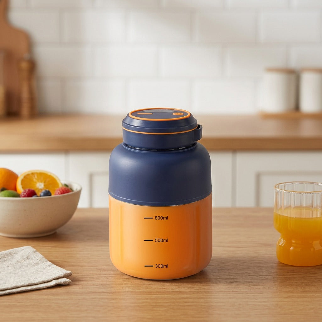 Blendcharge™ Wireless Charging Juice Cup Juicer, styled close view
