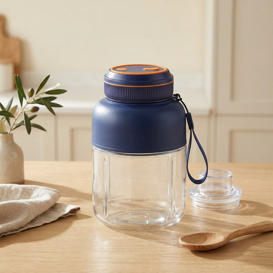 Lidlock™ Portable Juicer Cup With Double Lid in a calm home setting
