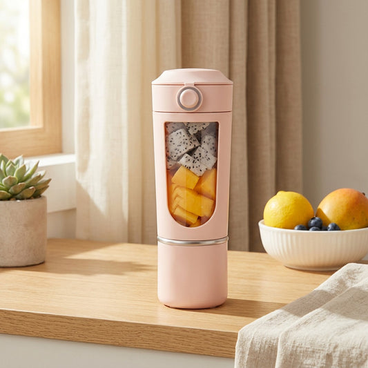 Sipblend™ Portable Rechargeable Juice Cup in a calm home setting