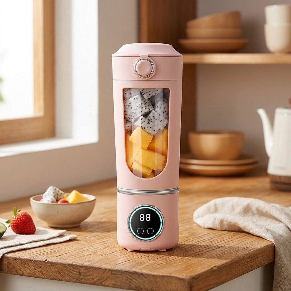 Sipblend™ Portable Rechargeable Juice Cup, styled close view