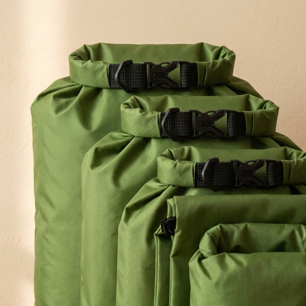 Rainroll™ Six-Size Waterproof Dry Bag Set, material and detail close-up
