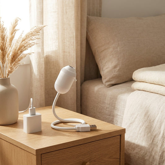 Starspill™ USB Starry Sky Projector Night Light in a calm home setting