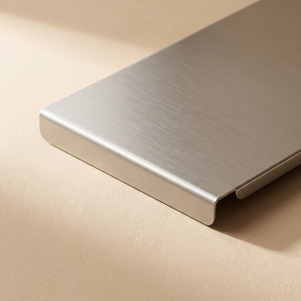 Prepplate™ Stainless Steel Cutting Board Panel, material and detail close-up