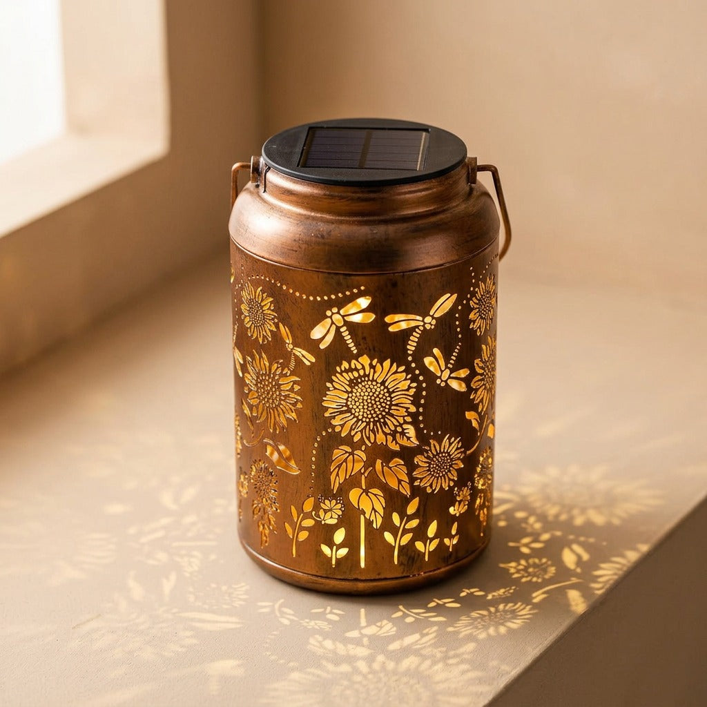 Sunflower™ Sunflower Garden Decorative Solar LED Light, material and detail close-up