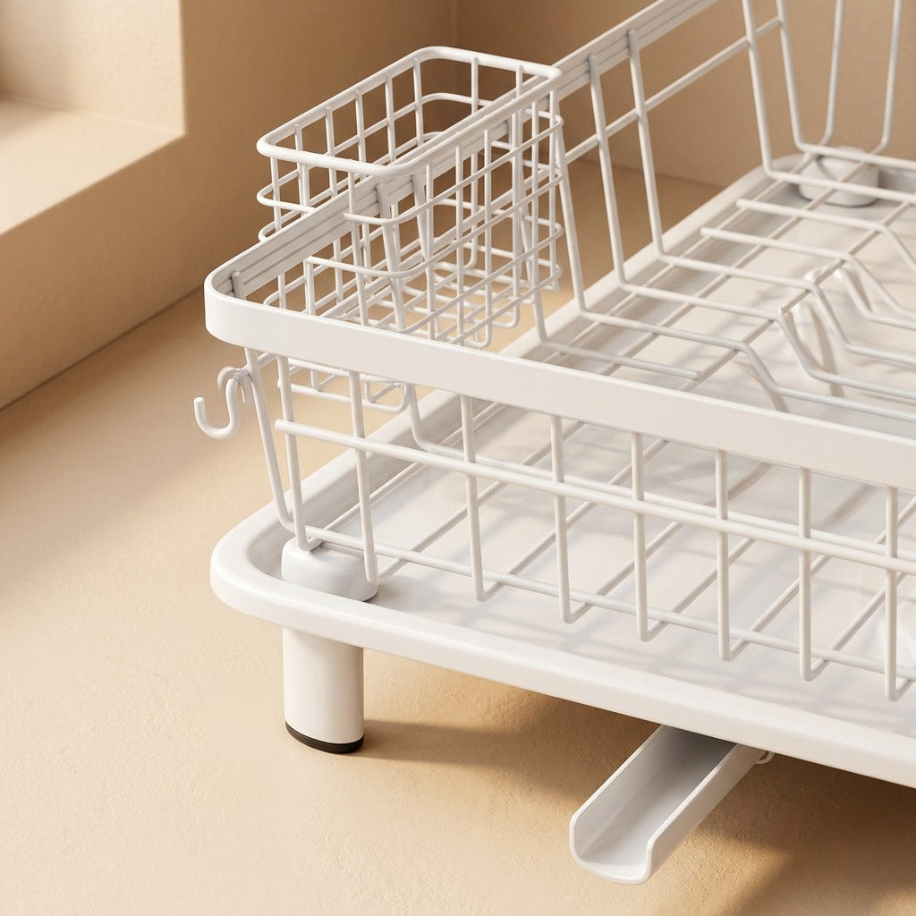 Ironnest™ Small Iron Dish Rack, material and detail close-up