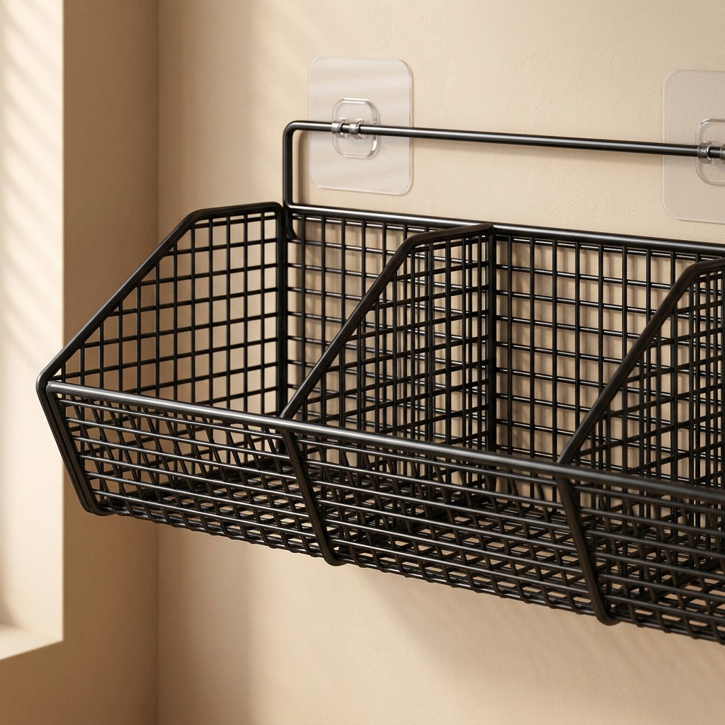 Ironperch™ Iron Wall Hanging Storage Rack, material and detail close-up