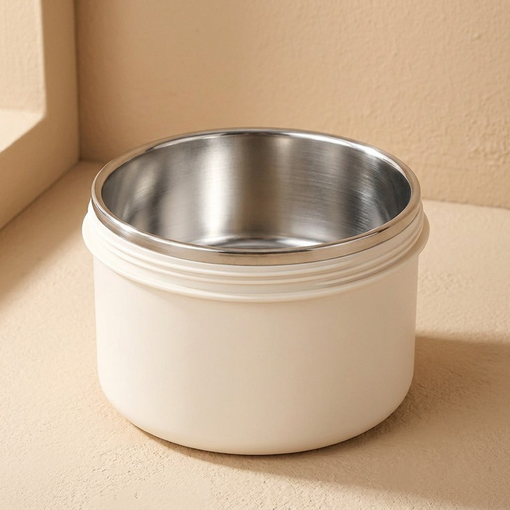 Mealcraft™ 304 Stainless Steel Lunch Box, material and detail close-up