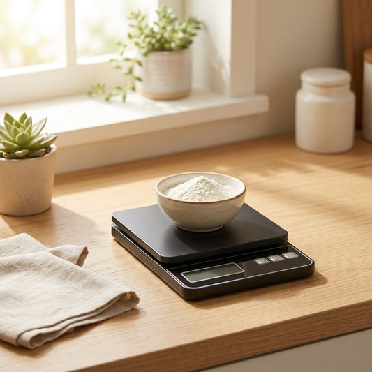 Bakeweigh™ Digital Gram Scale For Baking in a calm home setting