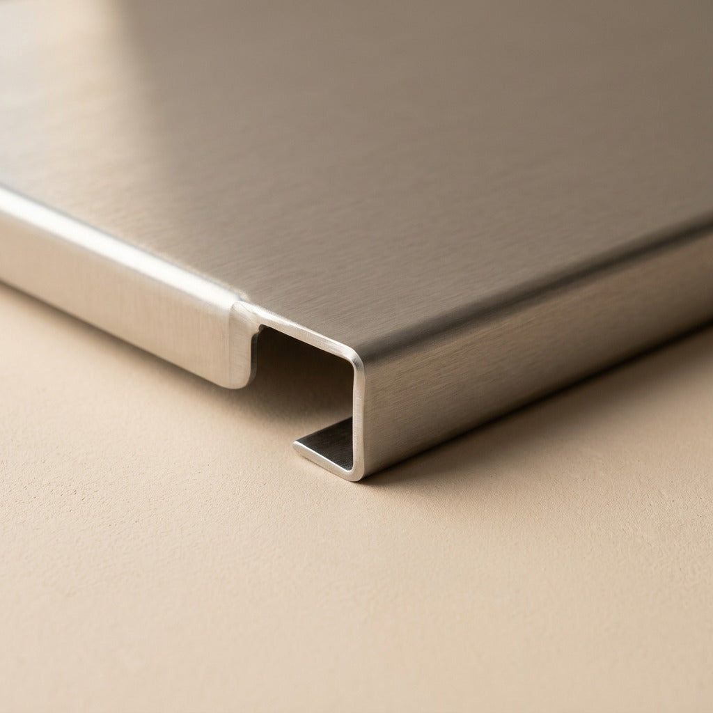 Steelchop™ Stainless Steel Cutting Board, material and detail close-up