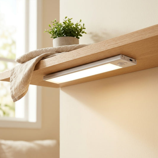 Motionglow™ Human Body Induction Night Light in a calm home setting