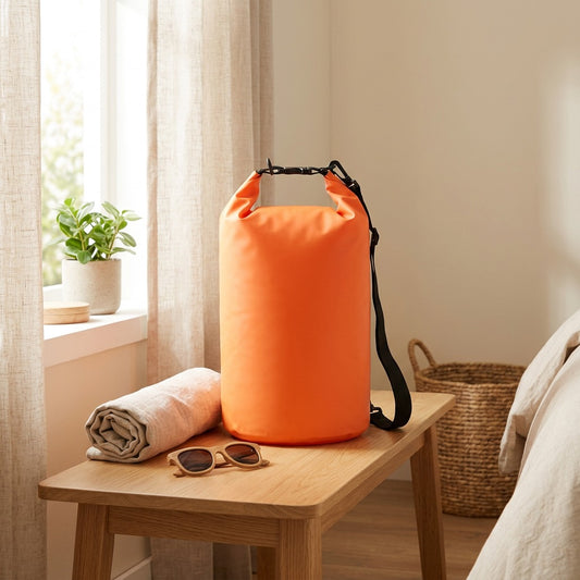 Coastkeep™ PVC Waterproof Beach Bag in a calm home setting