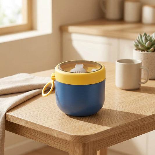 Mealvault™ Stainless Steel Lunch Box in a calm home setting