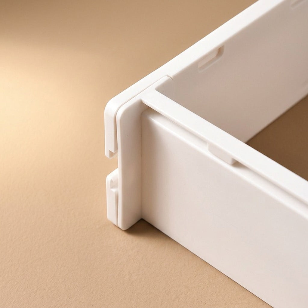 Slotwise™ PP Drawer Storage Divider, material and detail close-up