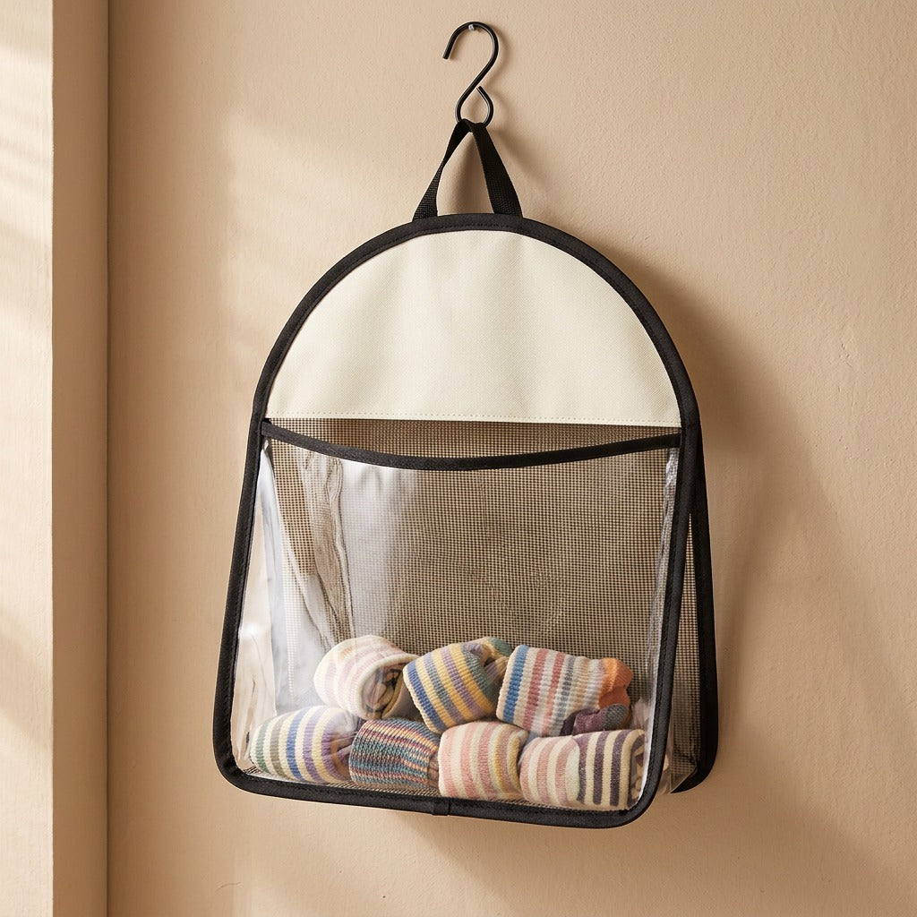 Hangpocket™ Polyester Wall Hanging Storage Bag, material and detail close-up