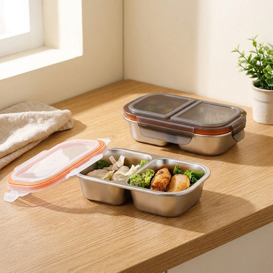 Lunchseal™ 304 Stainless Steel Lunch Box in a calm home setting