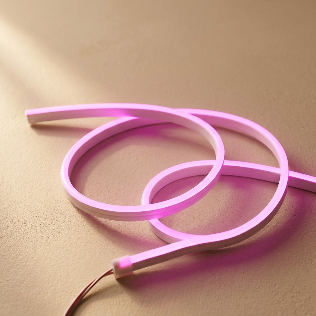 Neonbend™ 12V Flexible Neon Light Strip, material and detail close-up