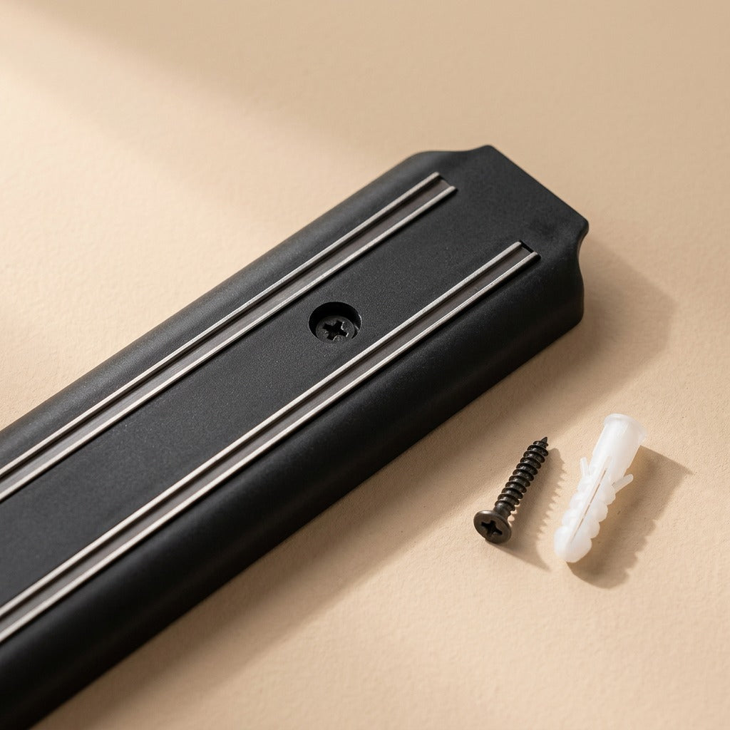 Rackblade™ Magnetic Knife Holder Plastic Kitchen Rack, material and detail close-up