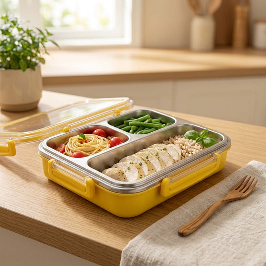 Lunchlatch™ 304 Stainless Steel Lunch Box in a calm home setting