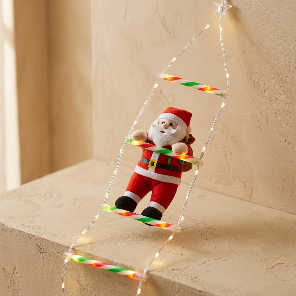 Merrylit™ Santa Claus LED String Lights, material and detail close-up