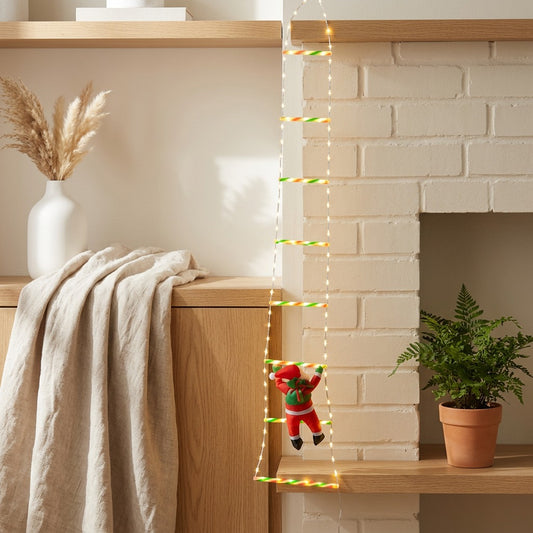 Merrylit™ Santa Claus LED String Lights in a calm home setting