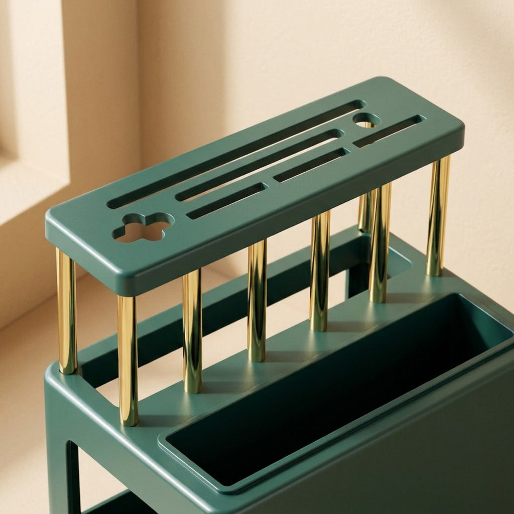 Slotnest™ Plastic Kitchen Knife Holder Rack, material and detail close-up