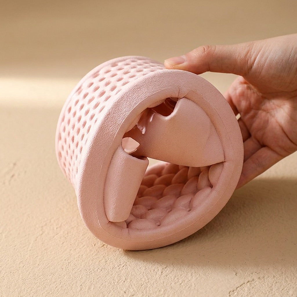 Airpatter™ Perforated PVC Indoor Slippers, material and detail close-up