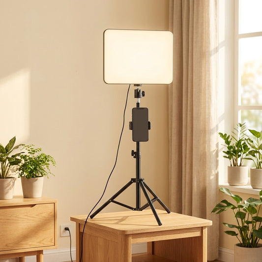 Beamsoft™ LED Fill Light Panel in a calm home setting