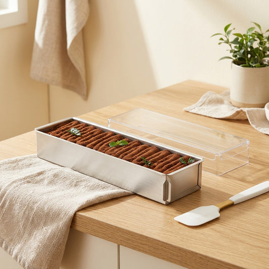 Bakefirm™ Thickened Stainless Steel Cake Mold in a calm home setting