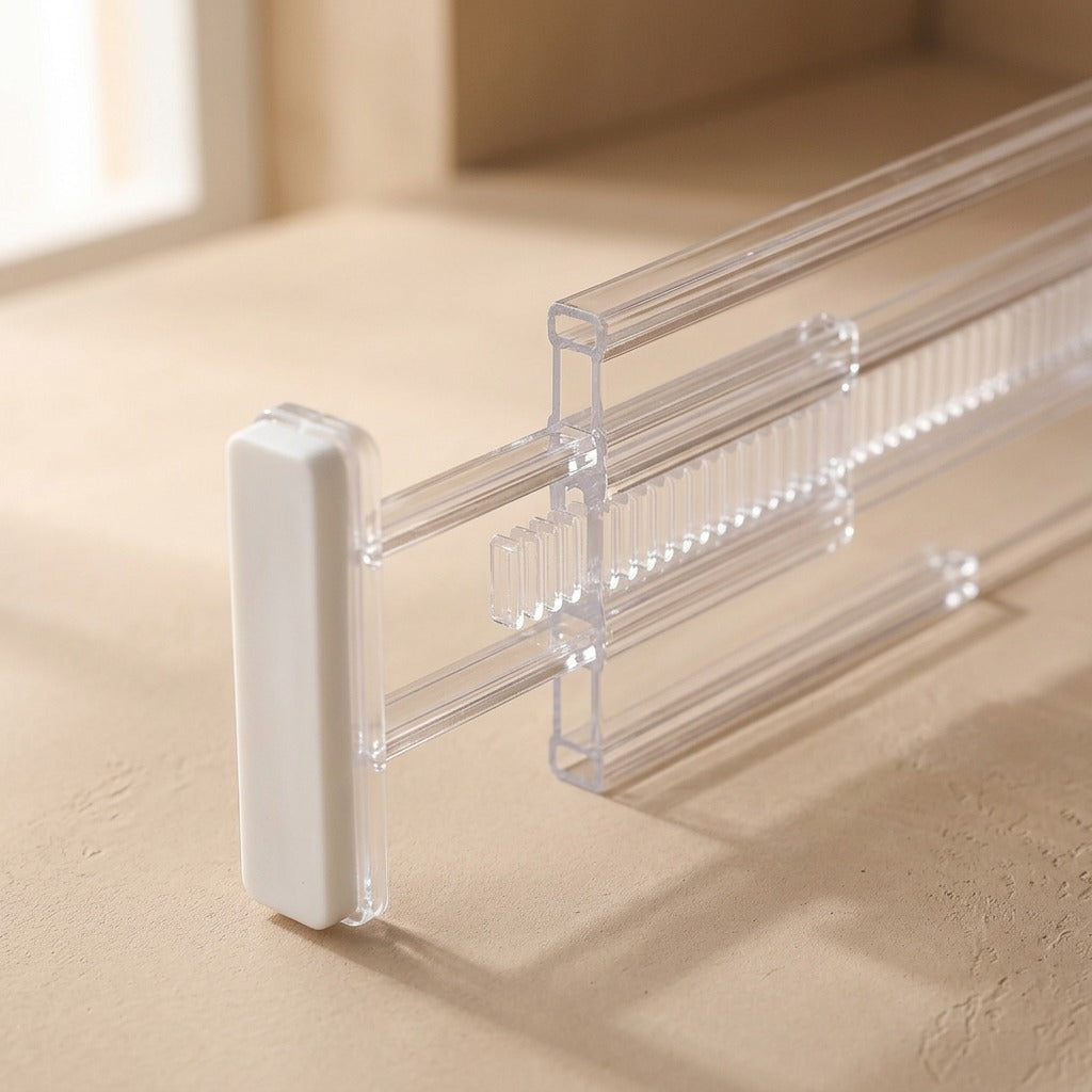 Drawerspan™ Telescopic Drawer Divider Organizer, material and detail close-up