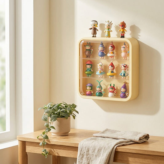 Blindstash™ Wall-Mounted Blind Box Storage Box in a calm home setting
